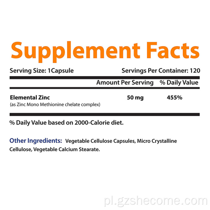 Suplementy cynku 50 mg suplementy witaminy C cynku C
